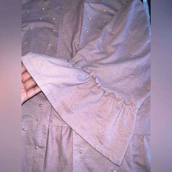 Lane Bryant Mauve Pearl Front Cardigan/Top Size 26/28 EUC Fairy Feminine - Picture 7 of 8